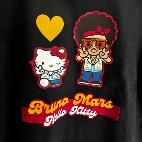 bruno mars hello kitty merch.